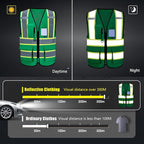 AYKRM Custom Logo Personalised Printed High Visibility Reflective 2 two tone work construction Safety Vest