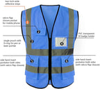 Tydon Guardian Reflective Safety Vest for Women Men High Visibility Security With Pocket Zipper Front Meet ANSI/ISEA Standard