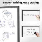 VUSIGN 36'' x 24'' Magnetic White Board for Wall, Dry Erase Board with Black Aluminium Frame, Hanging Whiteboard for Office, Home, Meeting - Accessories Included