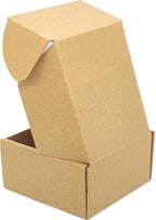 Small Brown Shipping Boxes for Small Business Pack of 25-4x4x2 inches Cardboard Corrugated Mailer Boxes for Shipping Packaging Craft Gifts Giving Products