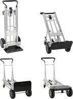 COSCO 4-in-1 Folding Series Hand Truck with Flat-Free Wheels