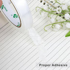BOMEI PACK 8Rolls Clear Tape Refills for Dispenser, Transparent Gift Wrap Tape 3inch Core for Home, Office, 3/4inch x 60yds