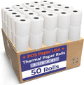 3 1/8" x 81' Thermal Paper (50 Rolls/Case) - BPA Free