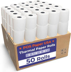 3 1/8" x 81' Thermal Paper (50 Rolls/Case) - BPA Free