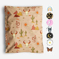 10x13 Poly Mailers – Western Boho – Waterproof, Tear-Resistant Shipping Bags with Adhesive Seal – 100 Pack – Package Mint