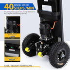 Motorized Hand Truck for Moving Furniture Stair Climbing Hand Truck Dollys Cart with Stair Climbing Wheels Electric Crawler Black