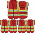 Safety Vest Reflective High Visibility with 5 Pockets ＆Zipper Class 2 Adult Unisex Construction Security Workwear