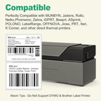 12 Rolls 4" X 3" Thermal Labels, 500/Roll - Direct Thermal Labels Compatible with Zebra & Rollo Printers, BIAlabel
