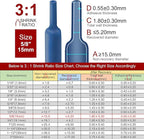 Chanzon 3:1 Ratio - 80ft Roll - Heat Shrink Tubing 5/8" (15mm) - Marine Grade Waterproof Adhesive Lined - (25M Total Length) Blue Polyolefin Sleeving Wrap Shrinking 3 to 1 Ratio 1pcs