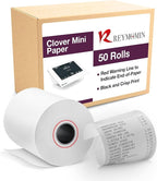 Receipt Paper for Clover Mini and Clover Mobile Thermal Printer - Receipt Paper Rolls Compatible with Clover Mini POS models C200, C300, C301, C302, C305-50 Rolls