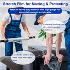Stretch Film, RAZCC Stretch Wrap Industrial Strength, Shrink Wrap for Pallet Wrap, Heavy Duty Clear Plastic Wrap with Handles, Moving Wrapping Plastic Roll, 15" x 1000 Ft Per Roll, 60 Gauge, 3 Pack