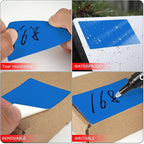 Blue Rectangle Stickers 3 x 2 Inch Color Coding Labels Vinyl Roll Self-Adhesive Waterproof Removable 500 PCS