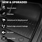 Auxko All Weather Cargo Mat Fit for Lincoln Nautilus 2024 2025 2026 TPE Liner Trunk Mat Nautilus Liner Accessories All Season Odorless Anti-Slip Black