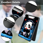 Clipboard with Storage,Office Supplies Nursing Clipboards Folder with Pen Holder Plastic Foldable Clip Board with Storage for Nurse Teacher,Cute Music Panda