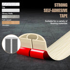 Floor Cord Cover Self Adhesive Cord Hider,3.3FT Cable Management, Extension Strip Protector for Wires, Prevent Cable Trips for Offices, Gyms, Exhibitions Cavity:0.39"(W) x 0.27"(H) Yellow Wood