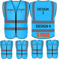 BeautyWill Custom Logo Safety Vest S,M,L,XL,2XL,3XL,4XL Personalized Safety Vest High Visibility Apparel