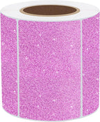 3x2 Inch Holographic Thermal Labels, Glitter Pink Thermal Sticker Labels, Waterproof Thermal Printer Stickers for Price, Barcode, Name, Custom Logo Design, 200 Pcs/Roll
