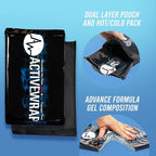 Activewrap Reusable Ice Packs for Injuries - Hot and Cold Gel Compress for Injury Recovery and Pain Relief, Soft, Flexible Leakproof Pad for Back, Knee, Hip, & Shoulder - Large Square (10 x 10 Inches)