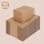 EdenseeLake 40 Pack 7x5x4 inches Shipping Boxes Small Cardboard Boxes for Packing, Moving, Mailing, Brown