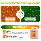 8 LBS Orange Indicating Silica Gel Desiccant Beads,(Industry Standard 3-5 mm) Rechargeable Silica Gel Beads for 3D Filament, Electronic Devices, Camera, Jewelry, Safe(25PCS Organza Bag)