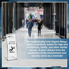 2 Packs 24 Inch Caution Wet Floor Sign Sturdy Acrylic Safety Warning Signs Safety Warning for Commercial Use Hotels High-end Exhibition Halls Market Schools Offices Restrooms Pool Decks Shops