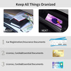 Car Registration and Insurance Holder, Leather Car Glove Box Organizer, Cool Car Accessories for ID, Driver's License Cards & Essential Document,business cards,Men&WomenPurple African Womans