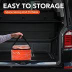 [4 Pack]28 Inch Collapsible Traffic Safety Cones with Storage Bag- Parking Cones with Reflective Collars for Road Safety, Orange Safety Cones for Parking lot, Driveway, Driving Training