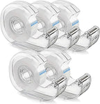 KIDMEN Transparent Tape,Clear Tape for Office,Home,School,5 Dispensered Rolls,0.7 x 1300 Inch