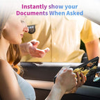 Car Registration and Insurance Holder,Leather Insurance License and Registration Card Holder for Car Glove Box, Auto Truck Document Holder Organizer for Men Women-Sunflowers Daffodils Butterflies