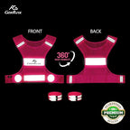 Reflective Vest Running Gear,Lightweight Reflective Safety Vests with Arm Bands