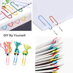 Paper Clips?100PCS Paper Clips Large 2 Inch (50mm), Durable & Rust Resistant Colored Paper Clips Ideal for Office School and Personal Document Organization