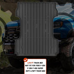 Truck Bed Mat Fit Ford F250 / F350 / F450 2017-2026 (6.75FT Bed), TPE All Weather Truck Bed Liner Cargo Liner SuperDuty Accessories
