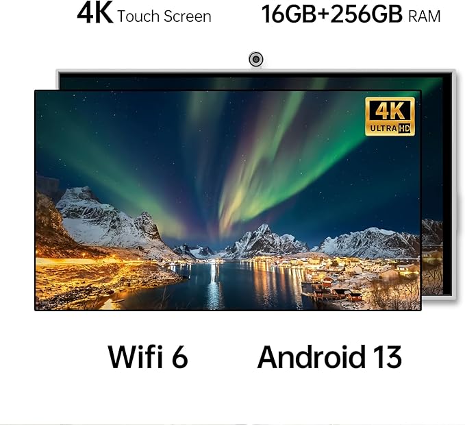 JAV Smart Board with Google EDLA Certified, 65 inch Interactive Whiteboard - 4K UHD 16+256GB Digital Smart Whiteboard Touch Screen with 48MP Camera for Classroom Office (Wall Mount Included)