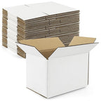 Golden State Art, 6x4x4 Shipping White Boxes, Corrugated Cardboard Box for Small Business, Mailing Gift Box, Candle Packing Box, 28 Pack