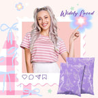 Metronic Poly Mailers 10x13 Inch 100pc Shipping Bags for Clothes,Self Adhesive Shipping Envelopes for Small Business,Waterproof Mailers Poly Bags for Shipping,Packaging Mailing Bags Purple Butterfly