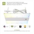 ASD LED Linear High Bay Light Fixture, Commercial Shop Lighting | 3CCT, Dimmable, Plug & Play Cable, DLC Premium, UL Listed | 220W 36000LM 3500-5000K 100-277V | Warehouse, Garage Lamp | White
