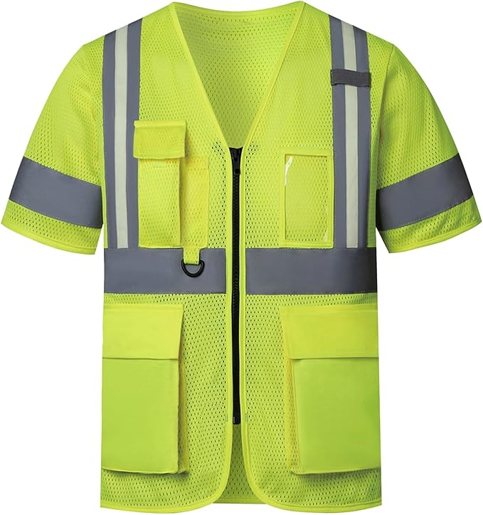 A-SAFETY 4XL 5XL class 3 Glow high vis vest
