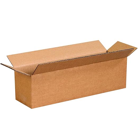 BOX USA Shipping Boxes 14"L x 4"W x 4"H 25-Pack Long Corrugated Boxes for Moving, Shipping, Mailing, Packing, Packaging and Storage