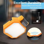 HYPERLITE Rechargeable Work Light - 2pack 40W 4000Lumens - Hanging Hook Folding Portable Magnetic Work Light - Mechnic Light for Car Repairing Camping Working and Hurricane (Yellow)