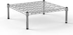 24''W x 24''L x 8''H Chrome Plated Wire Dunnage Rack | Off The Floor Storage