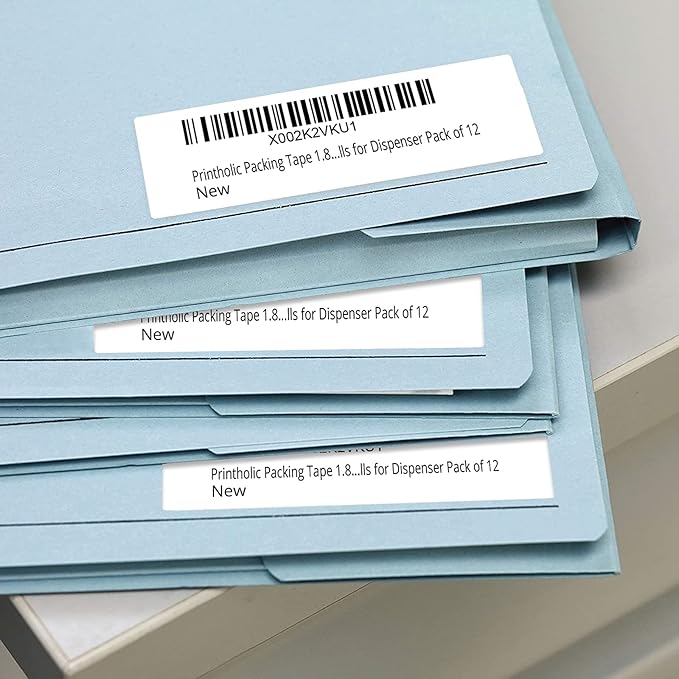 Compatible Direct Thermal Labels Replacement for Dymo 30252 (1-1/8" x 3-1/2") 24 Rolls Return Address & Barcode Labels - Use with Labelwriter 450, 450 Turbo, 4XL Printers - 350 Labels/Roll