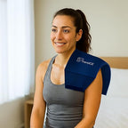 TheraICE Knee Ice Pack Wrap Compression ANYSleeve for Injuries, Reusable Elbow Calf Gel Cold Packs Brace, Adjustable Cold Recovery Wrap for Pain Relief -1 Size fits most people & Body parts -1 Unit