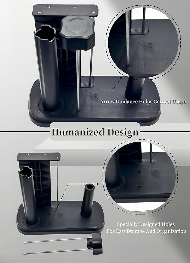 Manual Label Sticker Roll Dispenser,Adjustable Tabletop Label Dispenser for Rolls of Sticker Labels,Multi Use Sticker Holder Organizer Stand in Classroom, Business, Home