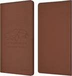 Car Insurance and Registration Holder, 9.5 x 5 Inch PU Leather Vehicle Glove Box Organizer Wallet Case for Insurance Card, Driver License, Paperwork - Brown