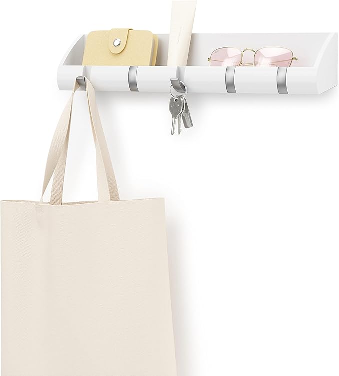 Umbra Cubby Entryway Organizer, White