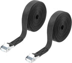 PATIKIL Lashing Straps 1" x 20 Ft, 2 Pcs Tie Down Strap Cam Buckle Adjustable Ratchet Straps 551 lbs for Cargo Trucks Motorcycle Luggage, Black