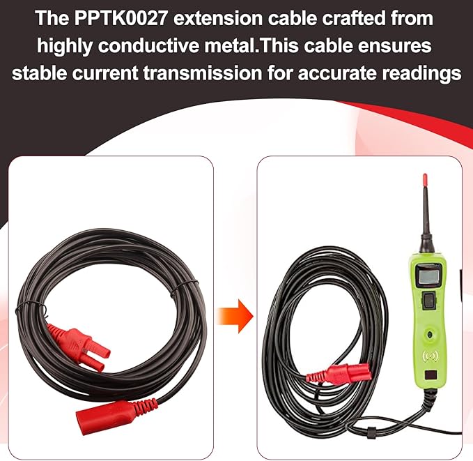 PPTK0027 20FT Extension Cable Fits for Power Probe 3Ez/3/3S Power Circuit Probe Extension Cable