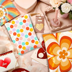 Metronic Poly Mailers 6x9 Inch 100pc Shipping Bags for Clothes,Self Adhesive Shipping Envelopes for Small Business,Waterproof Mailers Poly Bags for Shipping,Packaging Mailing Bags Color Polka Dots