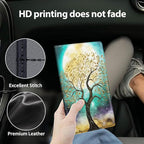 Car Registration and Insurance Holder, Leather Car Glove Box Organizer, Cool Car Accessories for ID, Driver's License Cards & Essential Document,business cards,Men&Women,for Women Girls