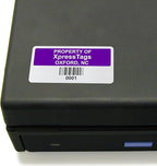 XpressTags 0.75"x1.5" Custom Asset Tags, Fixed Inventory Stickers with Barcode & Serial Number, Brushed Metalized Silver Polyester Labels - Pack Sizes 100 to 5000, Made in USA